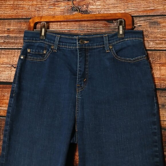 Levi's 512 Jeans Size 12 Perfectly Slimming Straight Leg Blue Denim Stretch - Picture 4 of 10